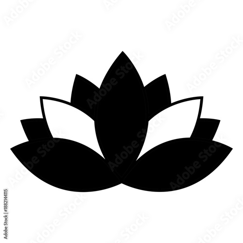 Buddhist lotus icon&amp;buddhism symbol buddha.svg