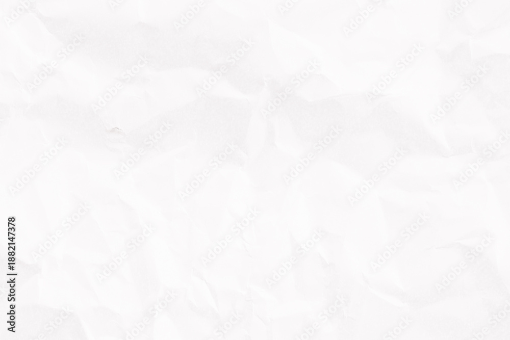 Fototapeta premium Crumpled Paper Background Texture White Wrinkled Paper