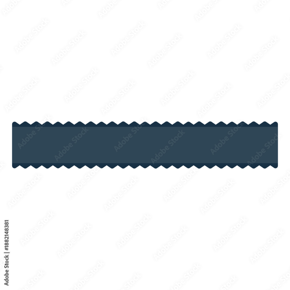 Obraz premium Ribbed ribbon navy blue label