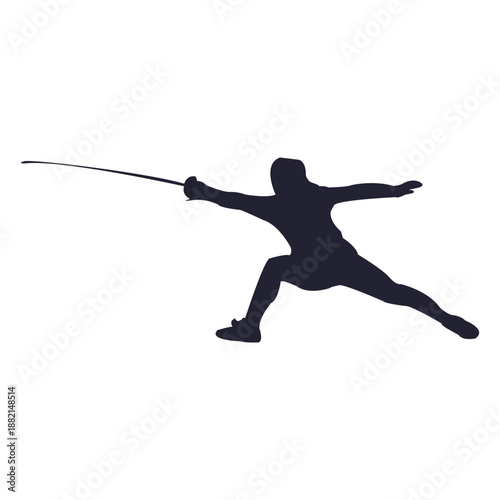 Swordplay silhouette
