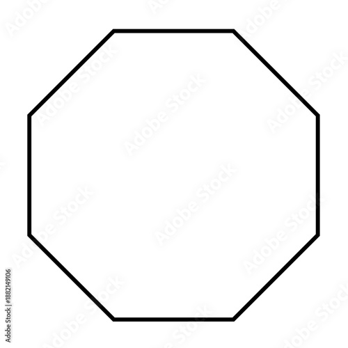 Octagon stroke shape