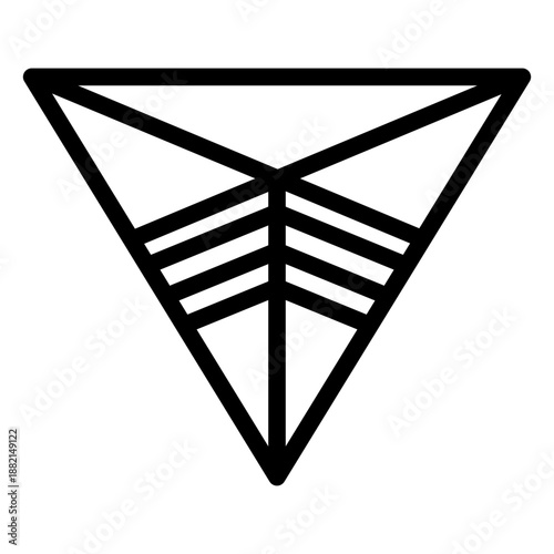 Logo geometric triange polygonal