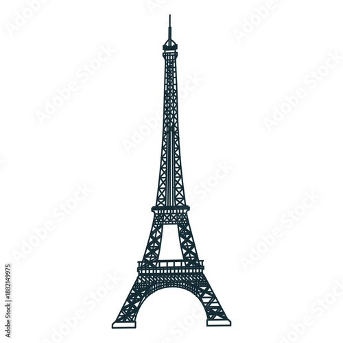 Eiffel tower cartoon