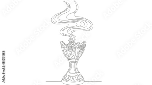 smoking incense burner