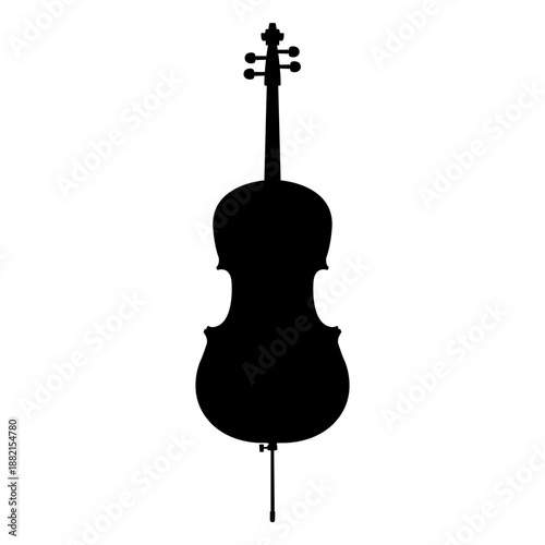 Violoncello cello musical instrument silhouette