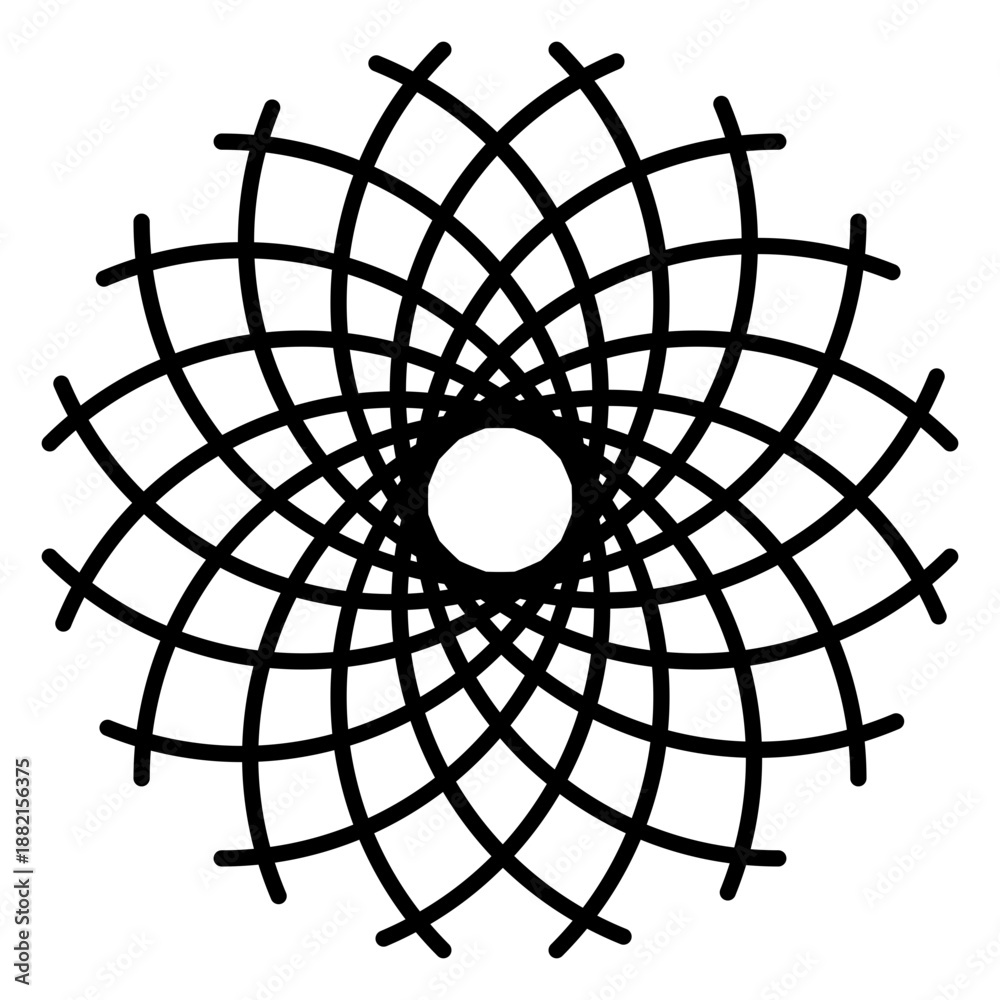 Obraz premium Flower life logo pattern