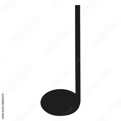 Quarter note isolated