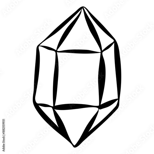 Crystal brilliant diamond quartz stroke