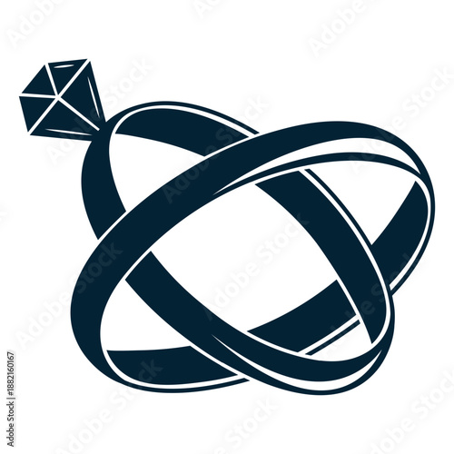 Ring illustration silhouette