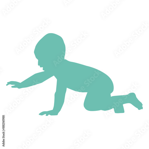 Baby child toddler kid silhouette