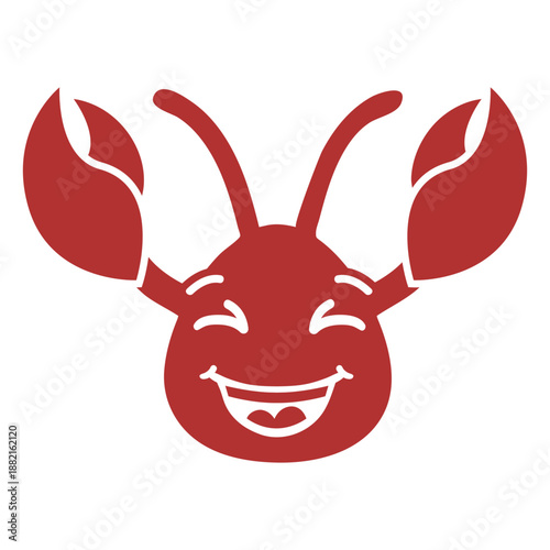 Crawfish happy head muzzle flat