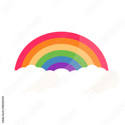 Rainbow arc arch flat