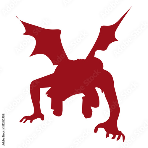 Devil wing silhouette