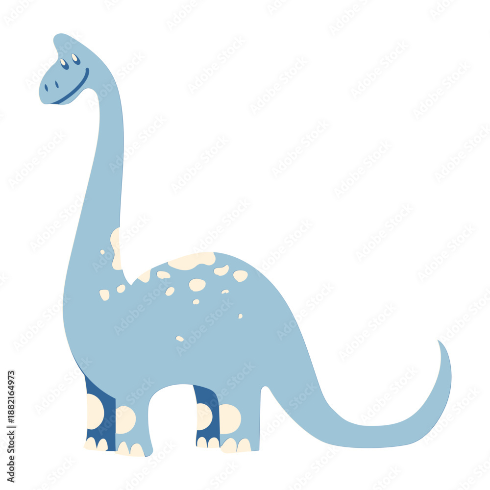 Fototapeta premium Cute dinosaur smiling