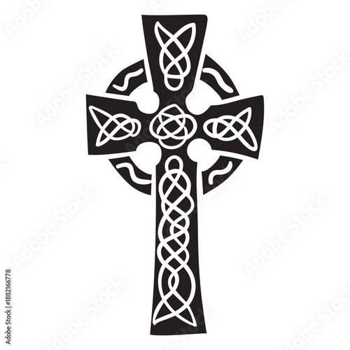 Cross celtic ireland black