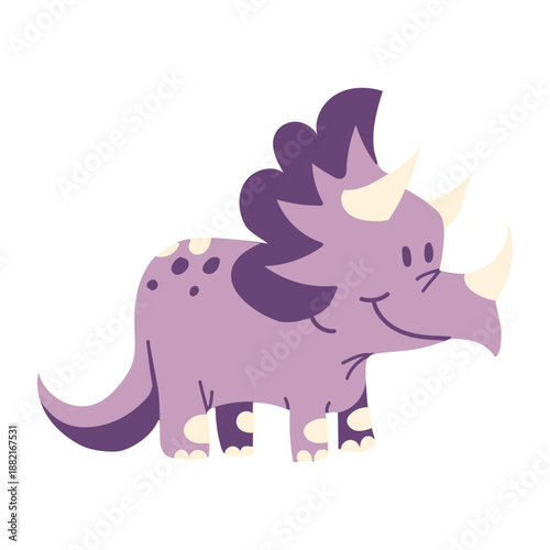 Cute smiling dinosaur