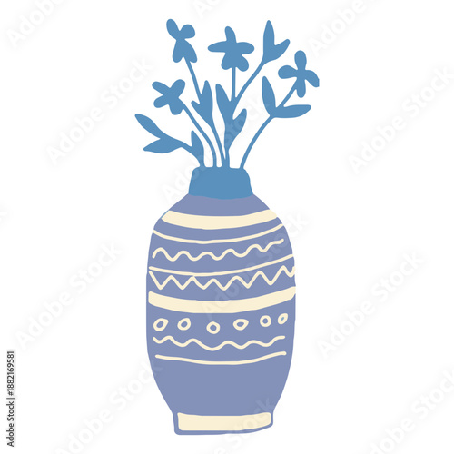 Winter vase flat