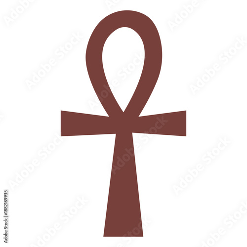 Egyptian symbol ankh silhouette
