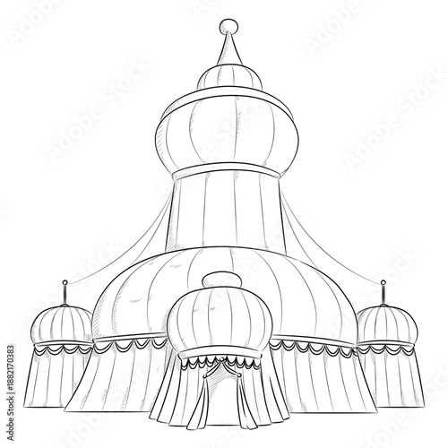 Awesome drawing circus tents