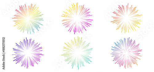 Dynamic neon gradient burst with radial speed lines. Explosive comic book background for manga scenes, superhero action, cartoon impact effects, posters and digital design.