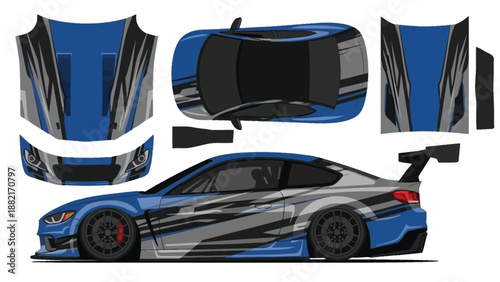 sport car vector