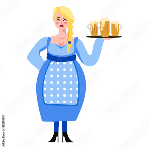 Oktoberfest german woman character