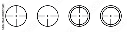 Aim Focus Target Or Goal Choice Precision Accuracy And Strategy Concentration Solution Vector Illustration Isolated On White Background Achievement Exactness Concept