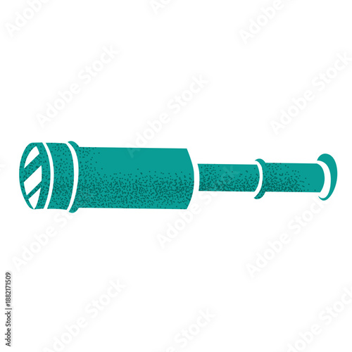 Pirate monocular icon stencil