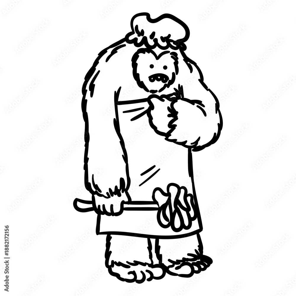 Fototapeta premium Shower time yeti