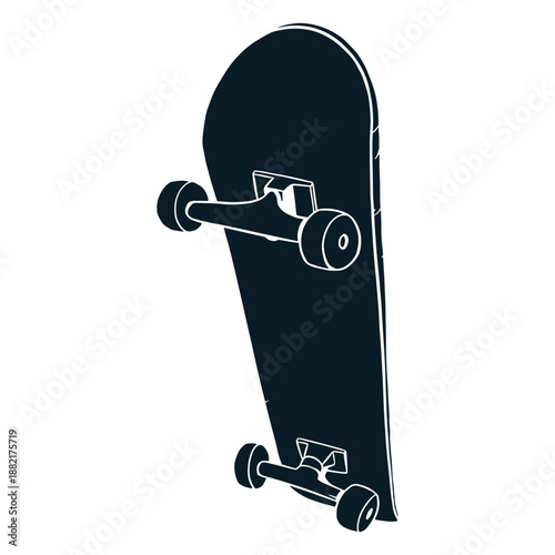 Black skateboard
