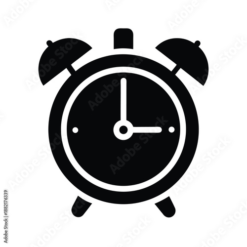 Alarm Clock Logo Icon Vector Illustration