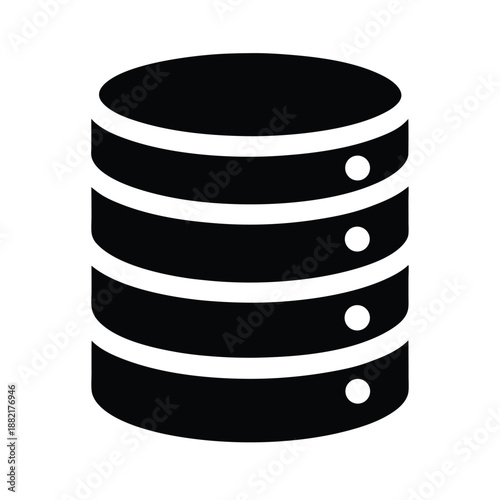 Database Server Icon Vector Illustration