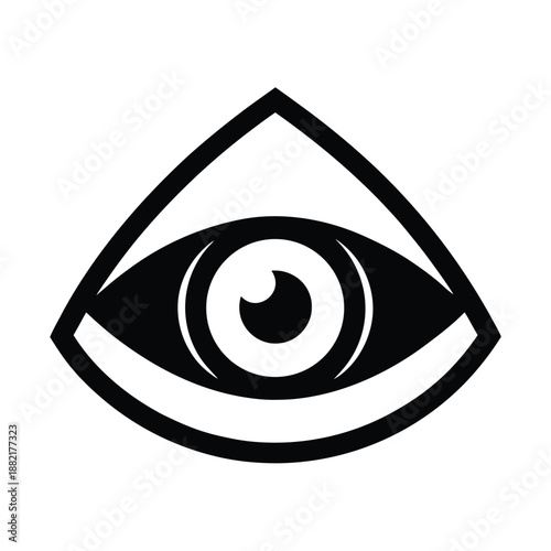 Eye Hidden Icon Vector Illustration