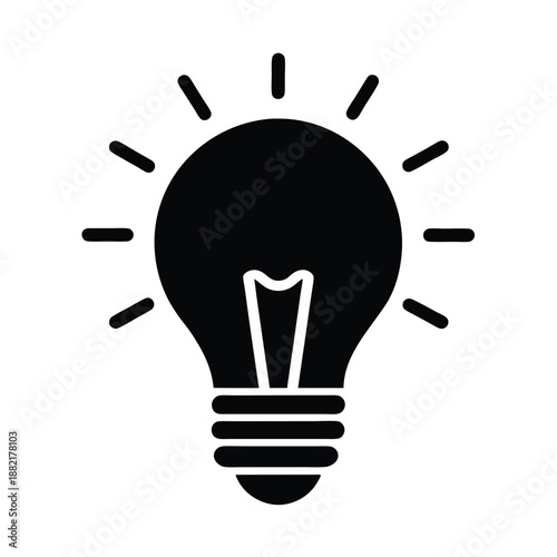 Lightbulb Innovation Icon Vector Illustration