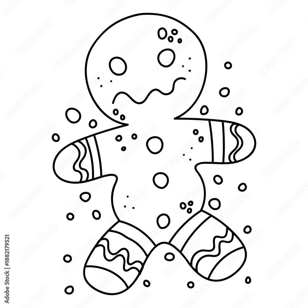 Fototapeta Gingerbread cookie line