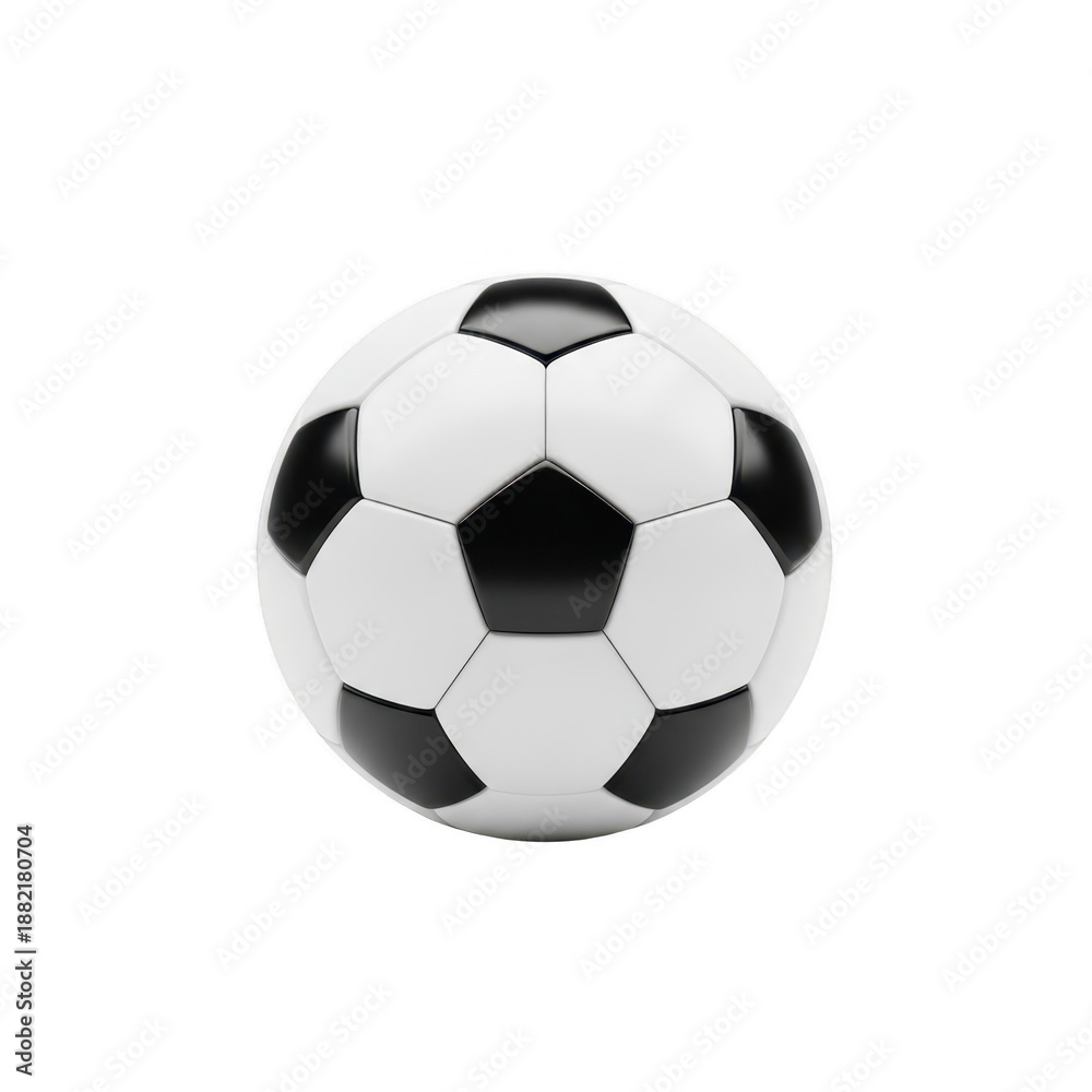 Fototapeta premium Classic soccer ball isolated on transparent background