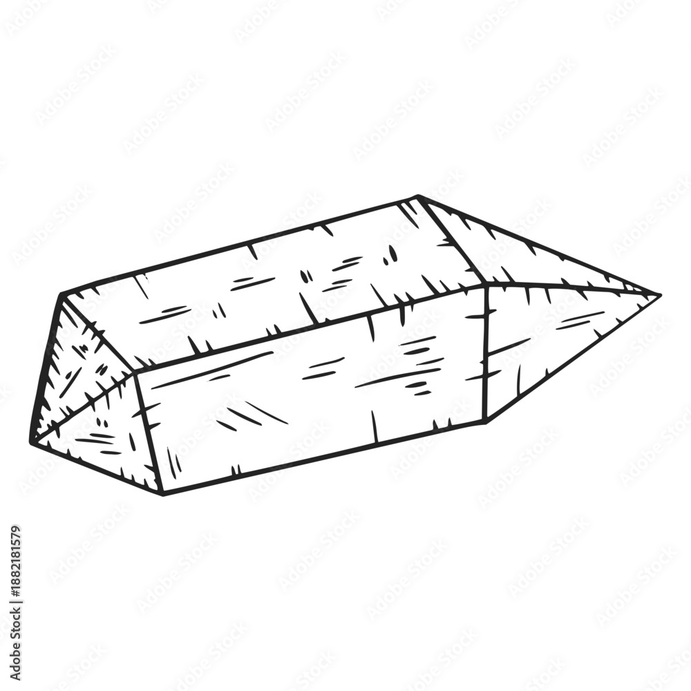 Obraz na plátně Simple long crystal laid