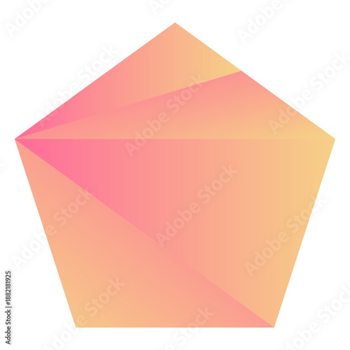 Free Download Orange pentagon crystal - GFXLoad