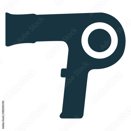 Vintage hair dryer silhouette