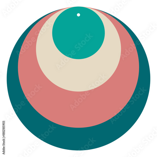 Leather circle earring