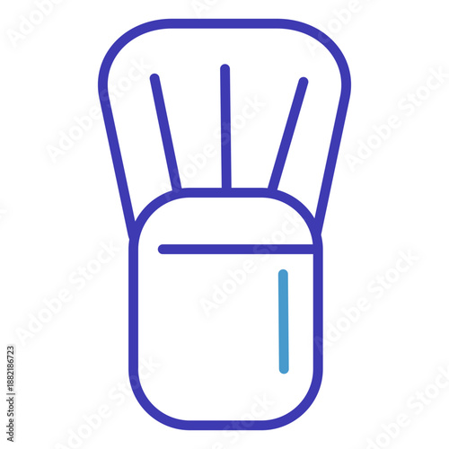 Stroke cheek blush brush