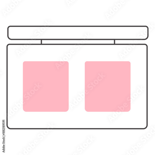 Duotone cheek blush palette