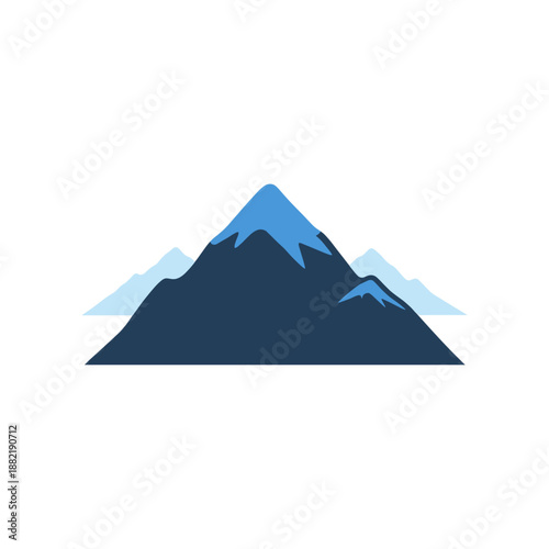 Serene mountain landscape under a clear sky, showcasing nature's beauty and tranquility