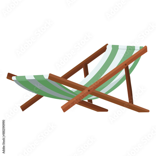 Beach chair illustration