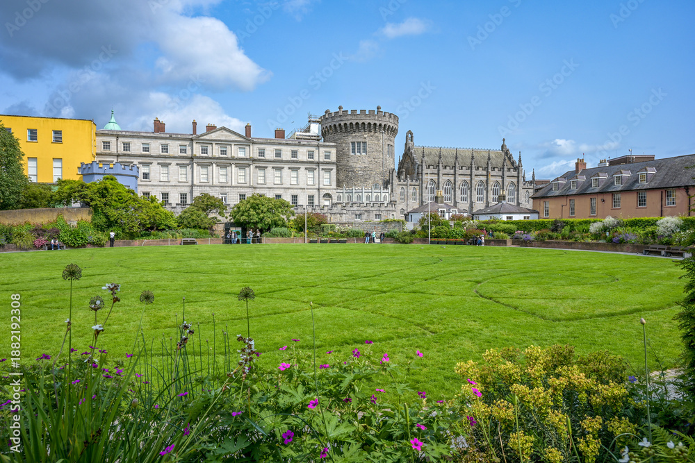Obraz premium Dublin Castle - Historisches Schloss in Dublin / Irland