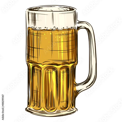 Beer in tall mug