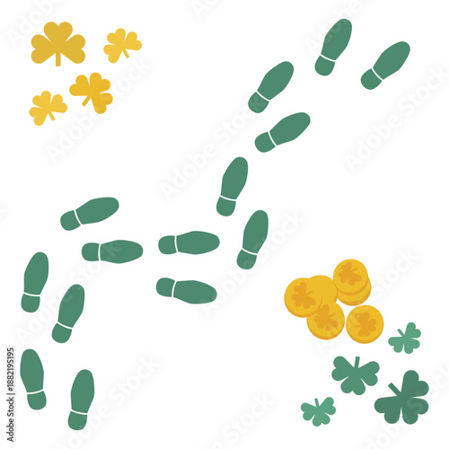 Awesome st patrick footprints