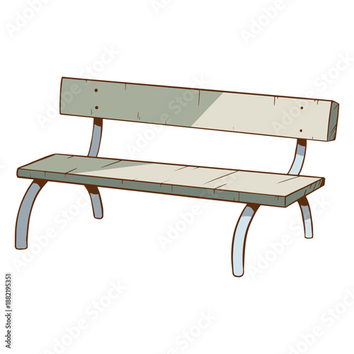 Cool bench illustration