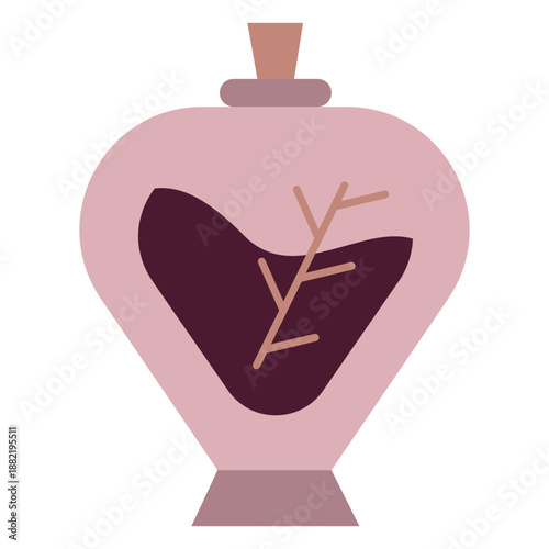 Magician potion bottle flat