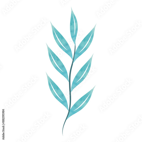 Pretty watercolor leaves